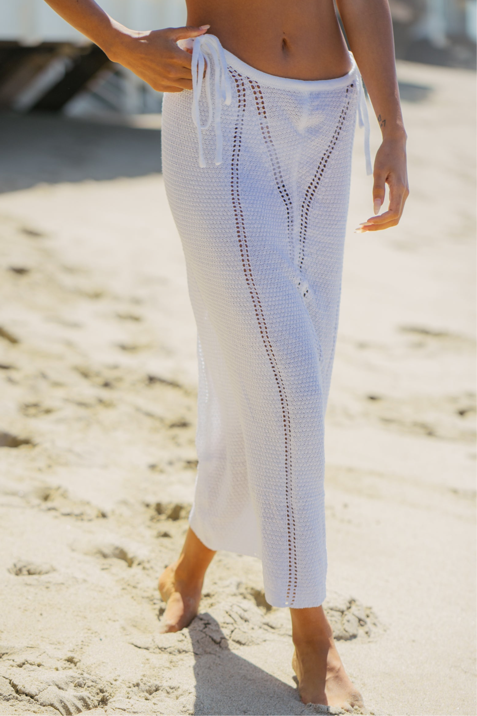 Cascade Two Piece Set in White
