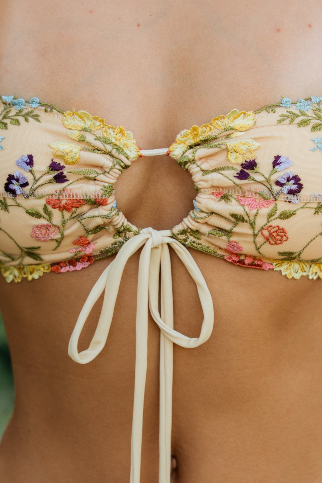 Lani in Butter Yellow Lace Top