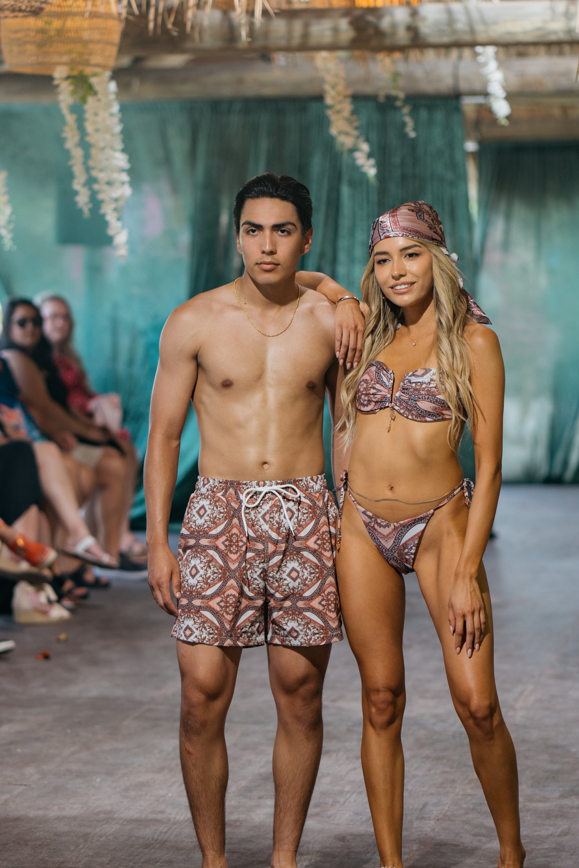 Caspian in Tuscan Print Shorts