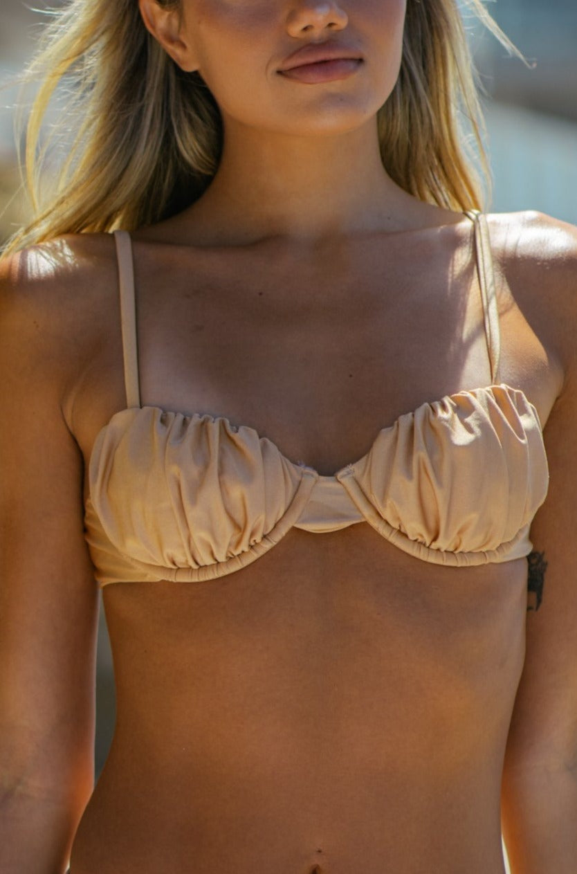 Isla in Shimmer Satin Top