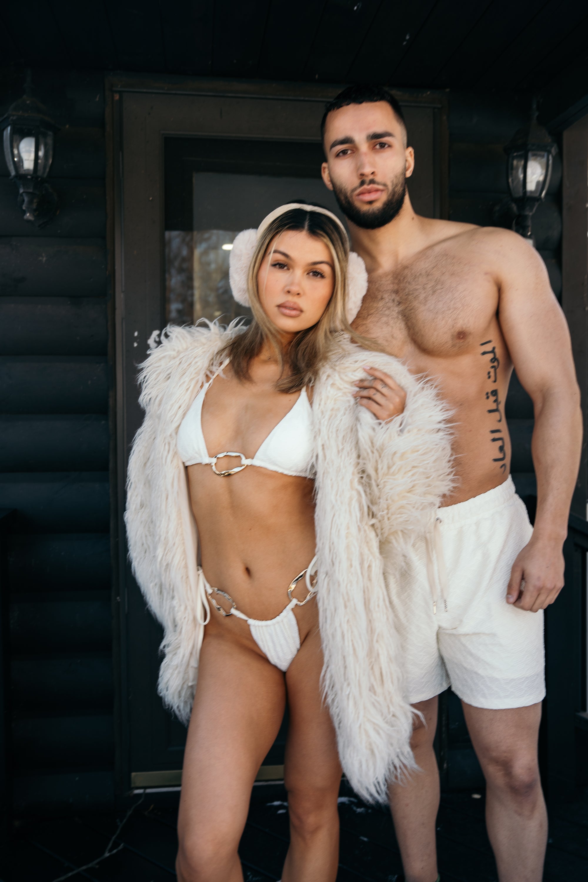 Miles Textured Short Cream