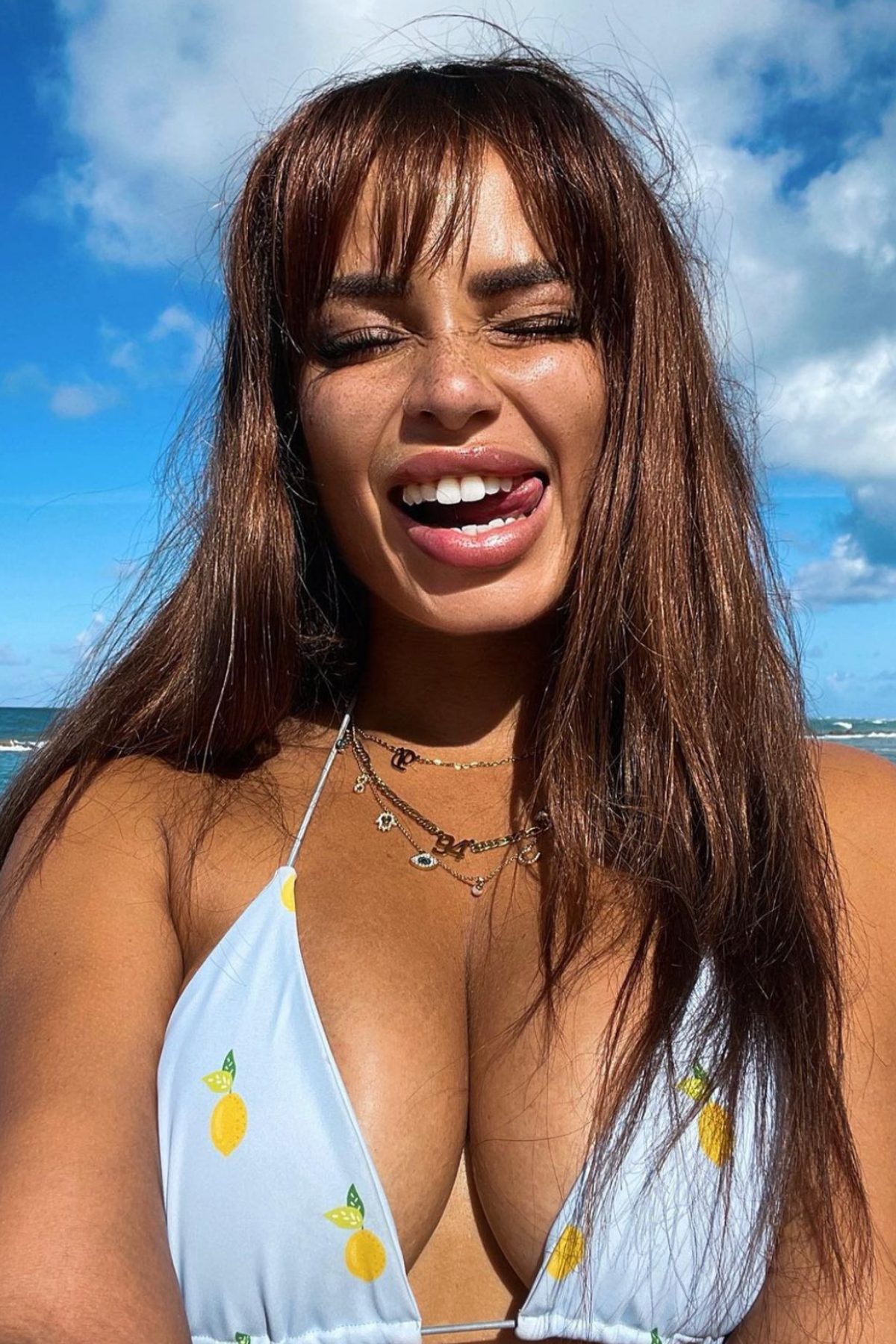 Kiara in Blue Lemon Bottoms