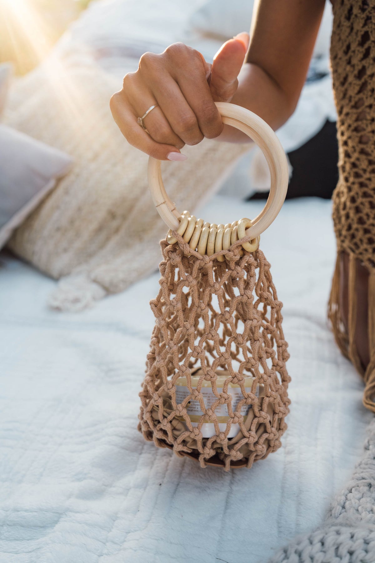 Macrame Bucket Bag