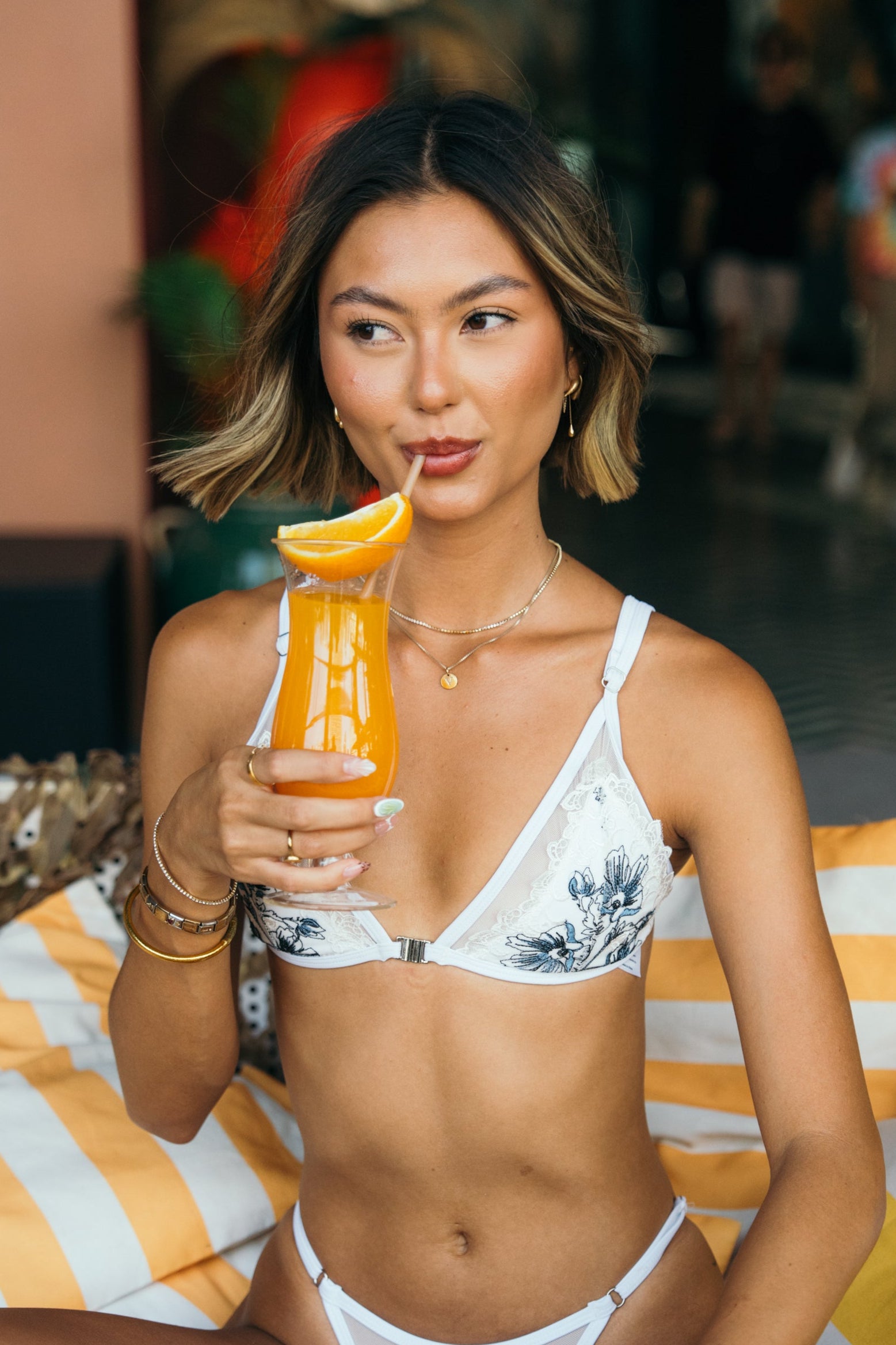 Bianca in White Top
